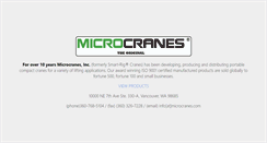 Desktop Screenshot of microcranes.com